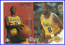1996-97 Kobe Bryant Rookie Collection 9 Card Lot All Rookies All NM-MN Condition