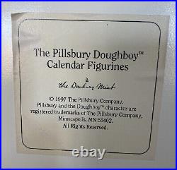 1997 Danbury Mint Pillsbury Doughboy Calendar Complete w All Figurines & Tiles