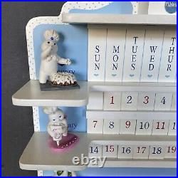 1997 Danbury Mint Pillsbury Doughboy Calendar Complete w All Figurines & Tiles