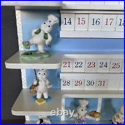 1997 Danbury Mint Pillsbury Doughboy Calendar Complete w All Figurines & Tiles