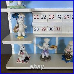 1997 Danbury Mint Pillsbury Doughboy Calendar Complete w All Figurines & Tiles
