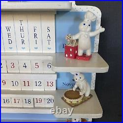 1997 Danbury Mint Pillsbury Doughboy Calendar Complete w All Figurines & Tiles