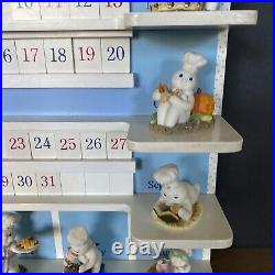 1997 Danbury Mint Pillsbury Doughboy Calendar Complete w All Figurines & Tiles