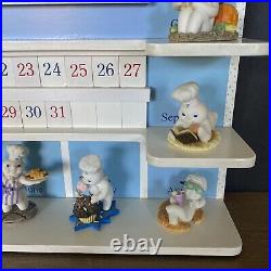 1997 Danbury Mint Pillsbury Doughboy Calendar Complete w All Figurines & Tiles