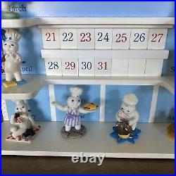 1997 Danbury Mint Pillsbury Doughboy Calendar Complete w All Figurines & Tiles