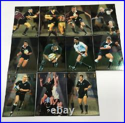 1997 INEDA NZ ALL BLACK Trading Card PARTIAL MASTER CARD COLLECTION-(60+9+11+1)