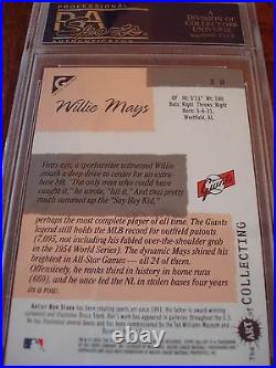 2001 Topps Gallery Foil The Art of Collecting Willie Mays Hobby #50 PSA 10