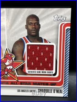 2003-04 Topps Shaquille O'Neal Yao Ming ALL STAR GAME WORN Dual NM+ #wa-17