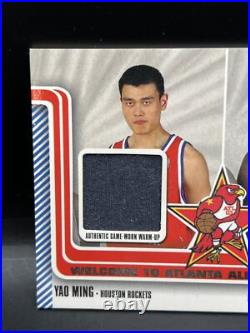 2003-04 Topps Shaquille O'Neal Yao Ming ALL STAR GAME WORN Dual NM+ #wa-17
