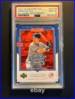 2004 UD Diamond Collection All Star Lineup Promo Hideki Matsui PSA 10 Gem Mint