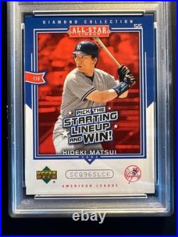 2004 UD Diamond Collection All Star Lineup Promo Hideki Matsui PSA 10 Gem Mint 2004 UD Diamond Collection All Star Lineup Promo Hideki Matsui PSA 10 Gem Mint