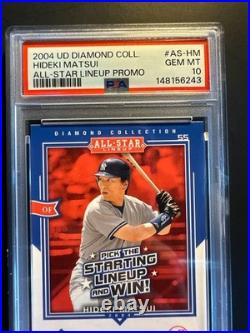 2004 UD Diamond Collection All Star Lineup Promo Hideki Matsui PSA 10 Gem Mint