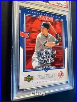 2004 UD Diamond Collection All Star Lineup Promo Hideki Matsui PSA 10 Gem Mint 2004 UD Diamond Collection All Star Lineup Promo Hideki Matsui PSA 10 Gem Mint