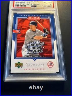 2004 UD Diamond Collection All Star Lineup Promo Hideki Matsui PSA 10 Gem Mint 2004 UD Diamond Collection All Star Lineup Promo Hideki Matsui PSA 10 Gem Mint