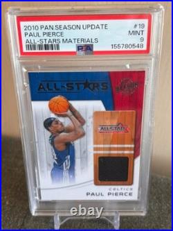 2010-11 Panini Season Update All-Stars Materials Paul Pierce #19 PSA 9 MINT