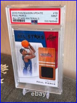 2010-11 Panini Season Update All-Stars Materials Paul Pierce #19 PSA 9 MINT