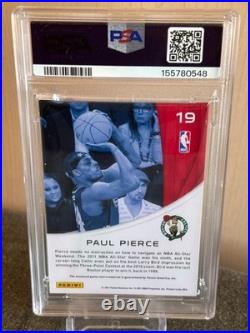 2010-11 Panini Season Update All-Stars Materials Paul Pierce #19 PSA 9 MINT