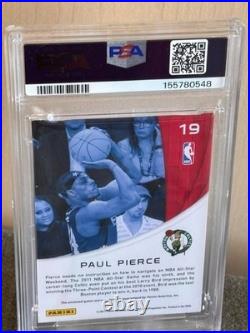 2010-11 Panini Season Update All-Stars Materials Paul Pierce #19 PSA 9 MINT