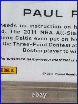 2010-11 Panini Season Update All-Stars Materials Paul Pierce #19 PSA 9 MINT