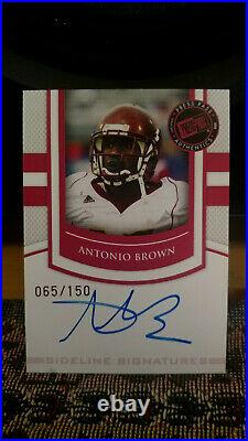 2010 Antonio Brown Autograph Rookie Collection Lot Of 6 Sp's-steelers/raiders