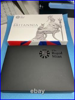 2013 UK Britannia 5 Coin Silver Proof Set with withall Royal Mint OGP