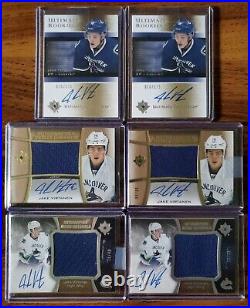 2015-16 Ultimate Collection Jake Virtanen AUTO RC /40 /99 /175 All X2 =Lot of 6