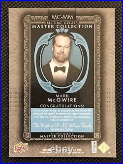 2016 Mark McGwire Upper Deck All-Time Greats Master Collection Auto Blue 5/20
