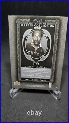 2016 Upper Deck All-Time Greats Master Collection Jerry Rice #MC-JR SIlver/Black