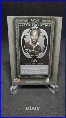 2016 Upper Deck All-Time Greats Master Collection Jerry Rice #MC-JR SIlver/Black