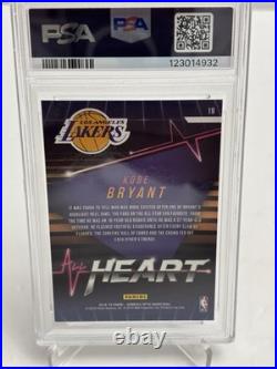2018 Panini Donruss Optic Kobe Bryant All Heart Blue / 19 PSA 9 MINT