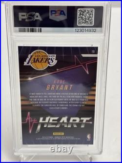2018 Panini Donruss Optic Kobe Bryant All Heart Blue / 19 PSA 9 MINT
