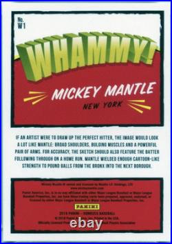 2018 Panini Donruss Whammy! Mickey Mantle #W1 PSA 9 Mint! ALL TIME GREAT! Nice