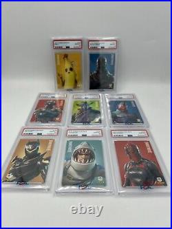 2019 Panini Fortnite Series 1 ALL US Print Lot Black Knight Red Peely ALL PSA 10