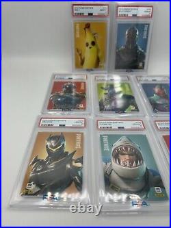 2019 Panini Fortnite Series 1 ALL US Print Lot Black Knight Red Peely ALL PSA 10