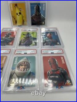 2019 Panini Fortnite Series 1 ALL US Print Lot Black Knight Red Peely ALL PSA 10