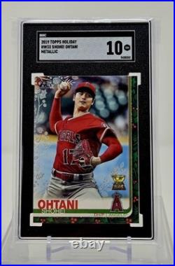 2019 Topps Holiday Metallic #hw33 Shohei Ohtani Sgc 10 Gem Mint