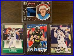 2020 Justin Herbert Rookie Card Collection Sweaters Relic Plus Game Day ALL MINT