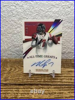 2021 Immaculate Michael Vick #ATG-MV All Time Greats Auto On Card /99