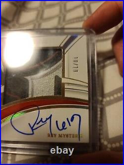 2022 Immaculate Rey Mysterio 4 Color Gold Logo Patch Auto 10/10 Last On Print