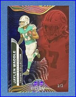 2022 Panini Illusions Jaylen Waddle Trophy Collection Pro Bowl 2/2 Dolphins #61