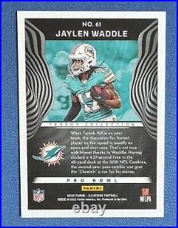 2022 Panini Illusions Jaylen Waddle Trophy Collection Pro Bowl 2/2 Dolphins #61