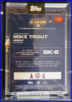 2022 Topps All Star Mike Trout Dj Skee Gnr Silver Cracked Ice Foil /199