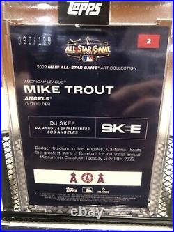 2022 Topps All-Star Mike Trout by DJ Skee Guns N' Roses GNR Cracked Ice /199