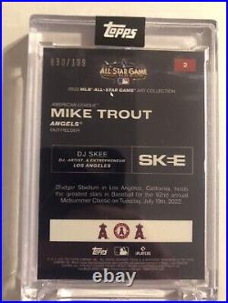 2022 Topps All-Star Mike Trout by DJ Skee Guns N' Roses GNR Cracked Ice /199