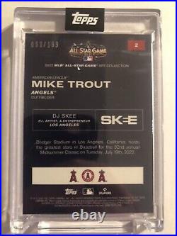 2022 Topps All-Star Mike Trout by DJ Skee Guns N' Roses GNR Cracked Ice /199