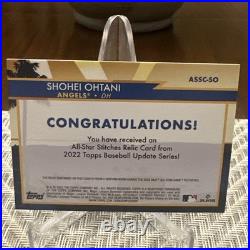 2022 Topps Update Series All-Star Stitches Shohei Ohtani #ASSC-SO (MEM)