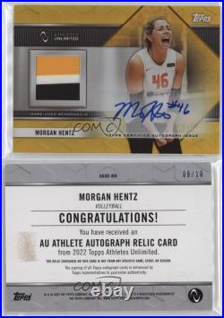 2023 Topps Athletes Unlimited All Sports Gold Foilboard /10 Morgan Hentz Auto