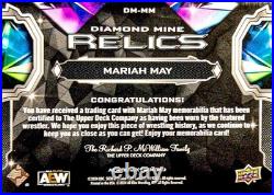 2024 Upper Deck AEW Black Diamond Mariah May Diamond Mine Relic #DM-MM
