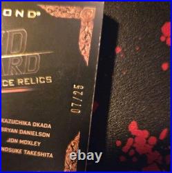 2024 Upper Deck Aew Black Diamond Wrestling 12-piece Shard Relic Booklet /25 Mjf