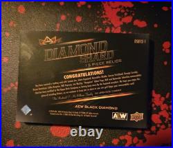 2024 Upper Deck Aew Black Diamond Wrestling 12-piece Shard Relic Booklet /25 Mjf